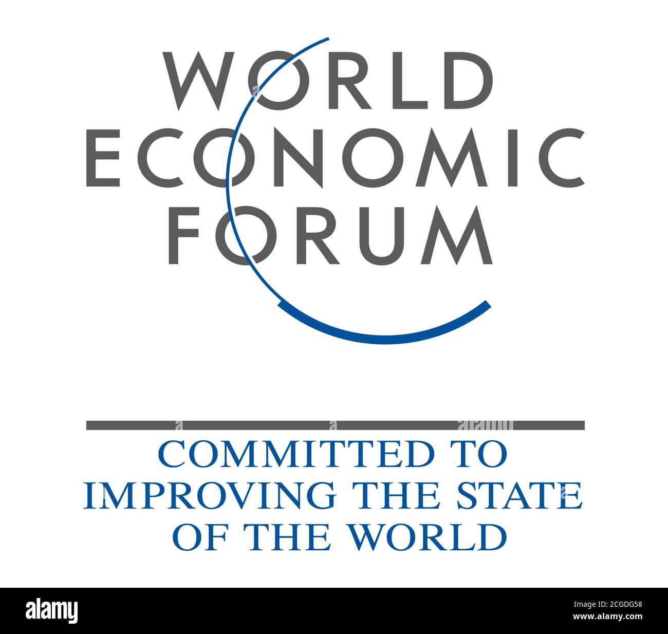 World Economic Forum WEF logo icon sign Stock Photo