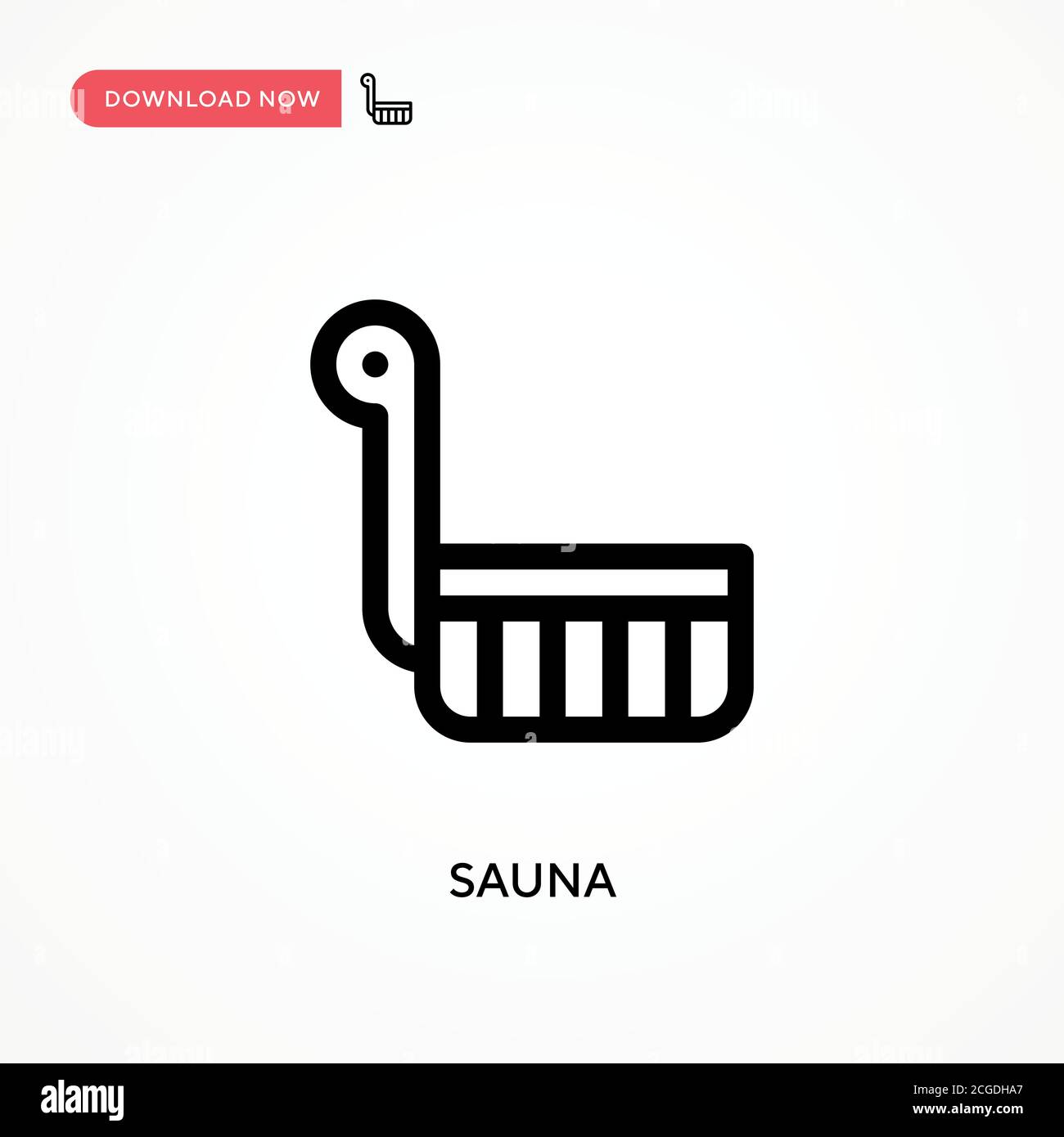 Sauna Simple vector icon. Modern, simple flat vector illustration for ...