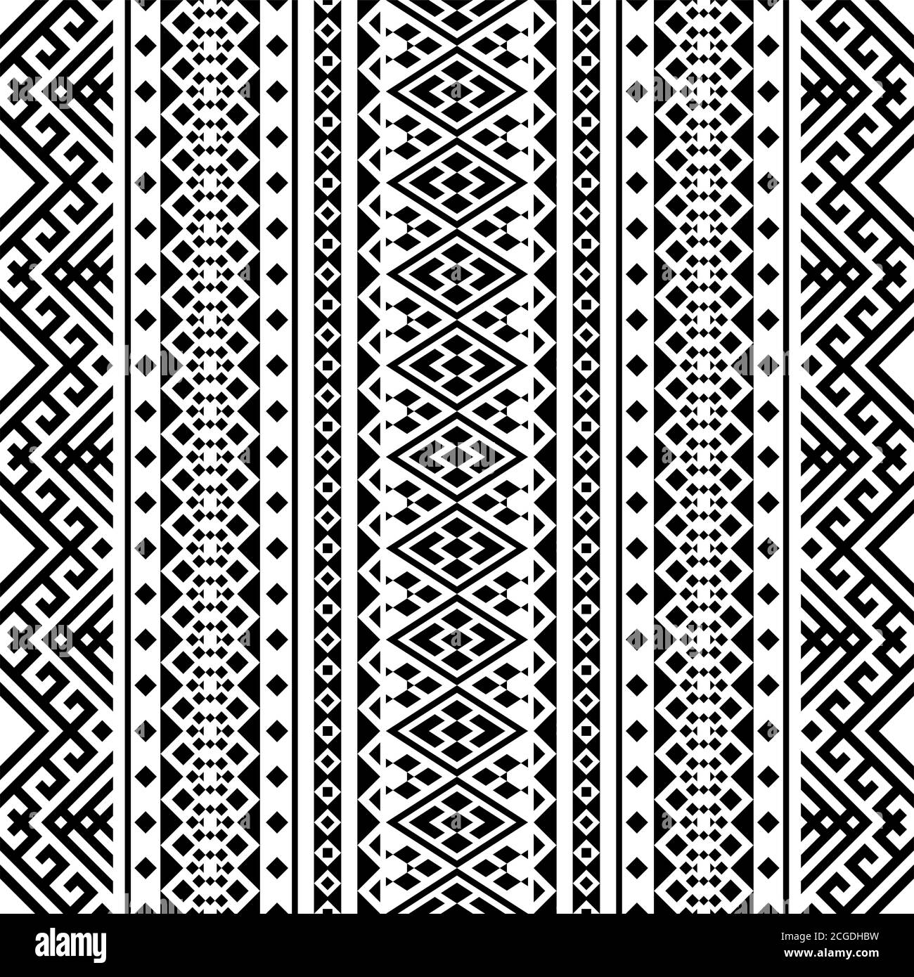 seamless pattern of aztec motif tribal ethnic texture background design ...