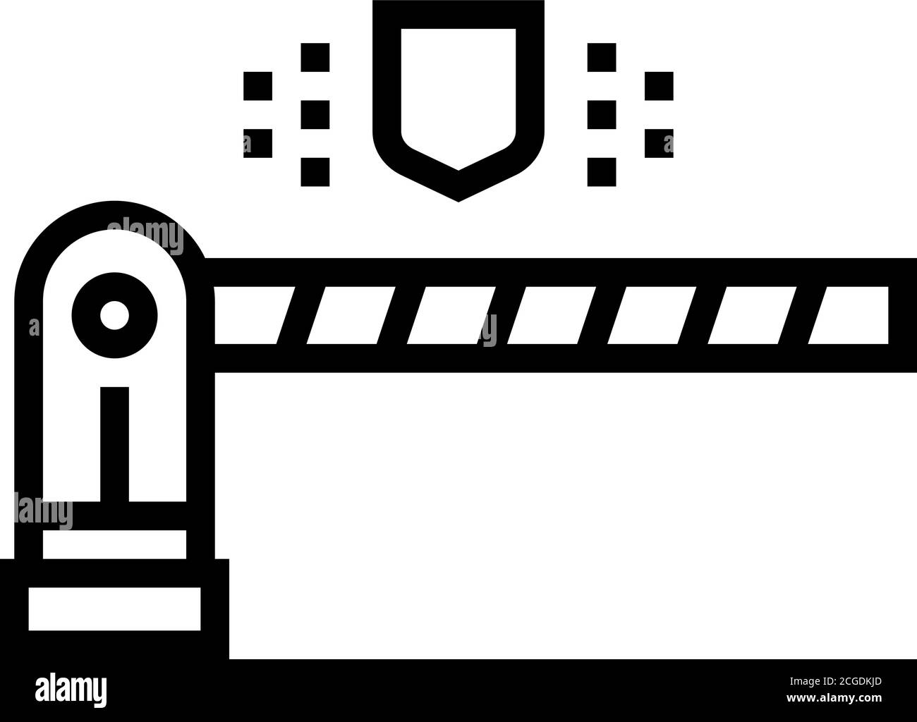 road barrier line icon vector isolated illustration Stock Vector Image ...