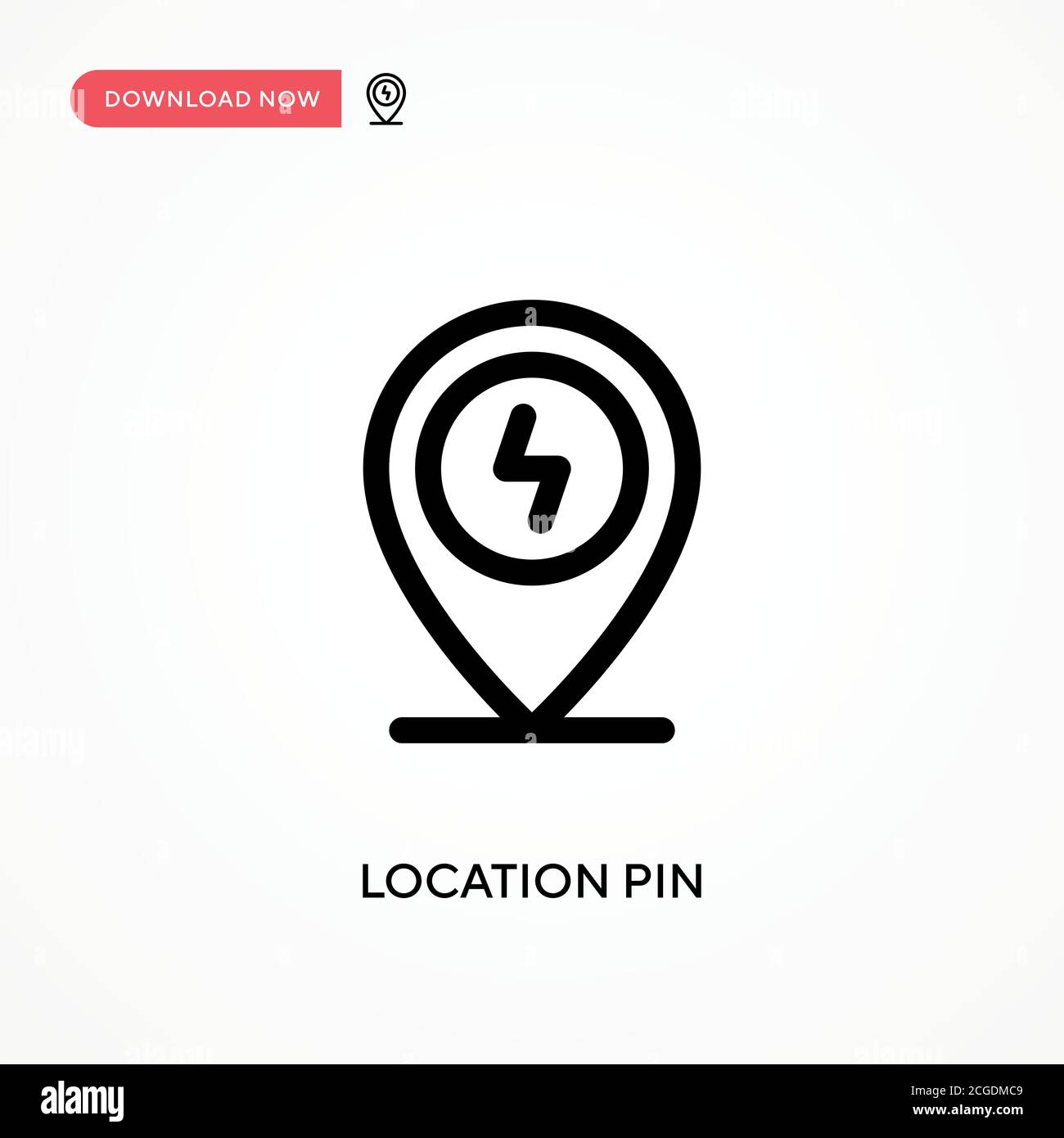 Location pin Simple vector icon. Modern, simple flat vector ...