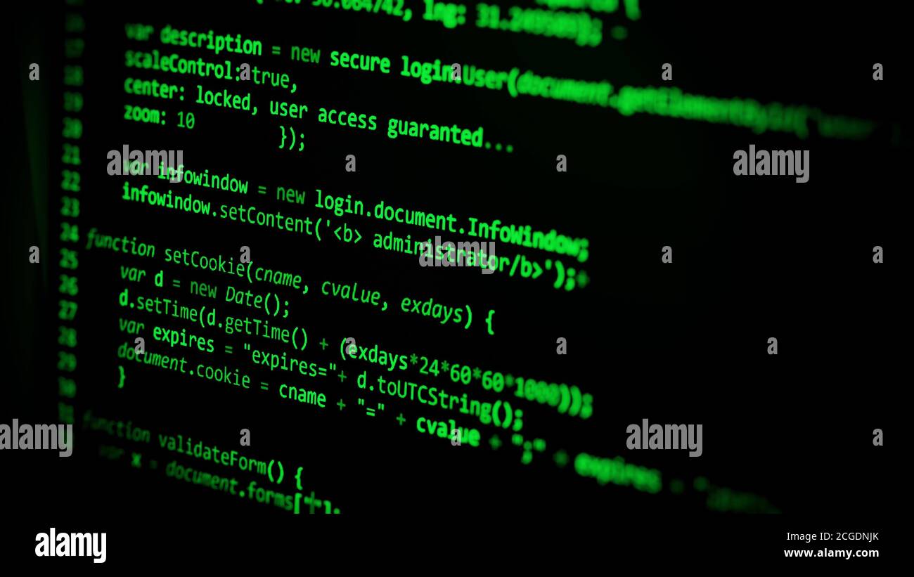 computer code programming coding process 3d illustration Stock Photo ...