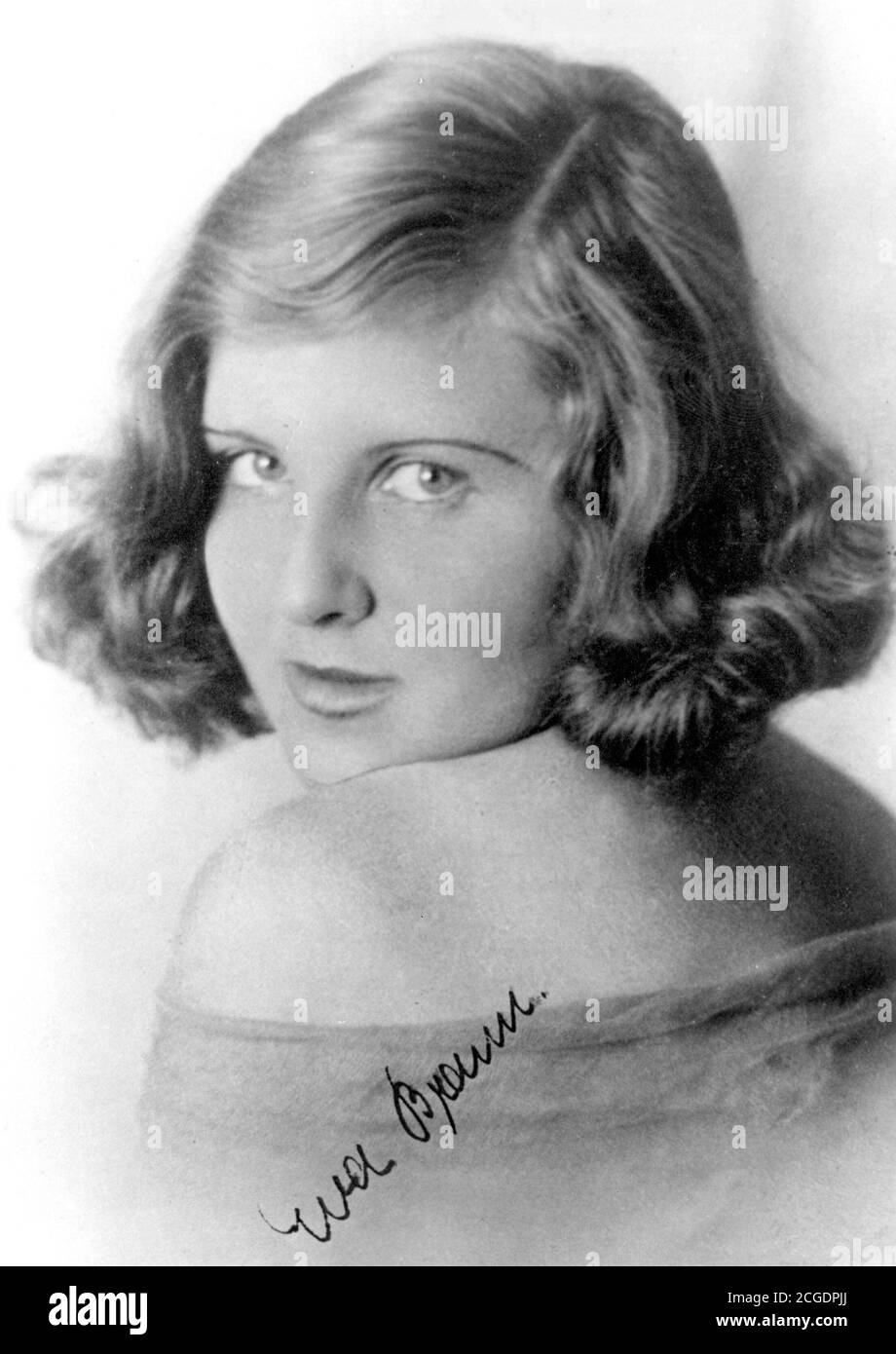 Eva Braun. Photograph from Eva Braun's own photo albums Stock Photo