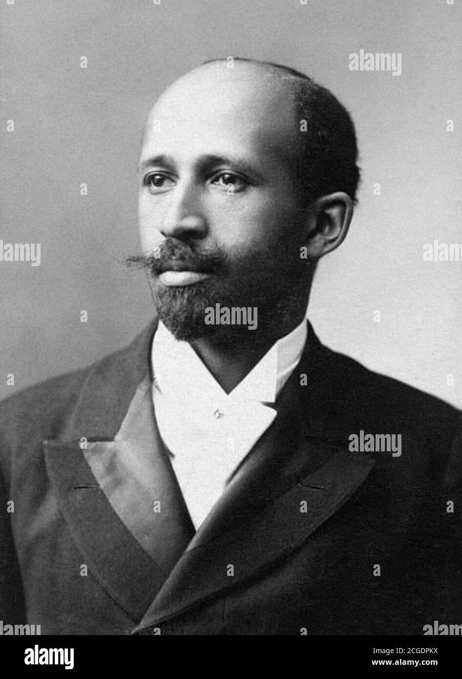 W E B Du Bois. Portrait of William Edward Burghardt Du Bois (1868-1963) by James E. Purdy, 1907. Du Bois was an American sociologist, socialist, historian and civil rights activist. Stock Photo