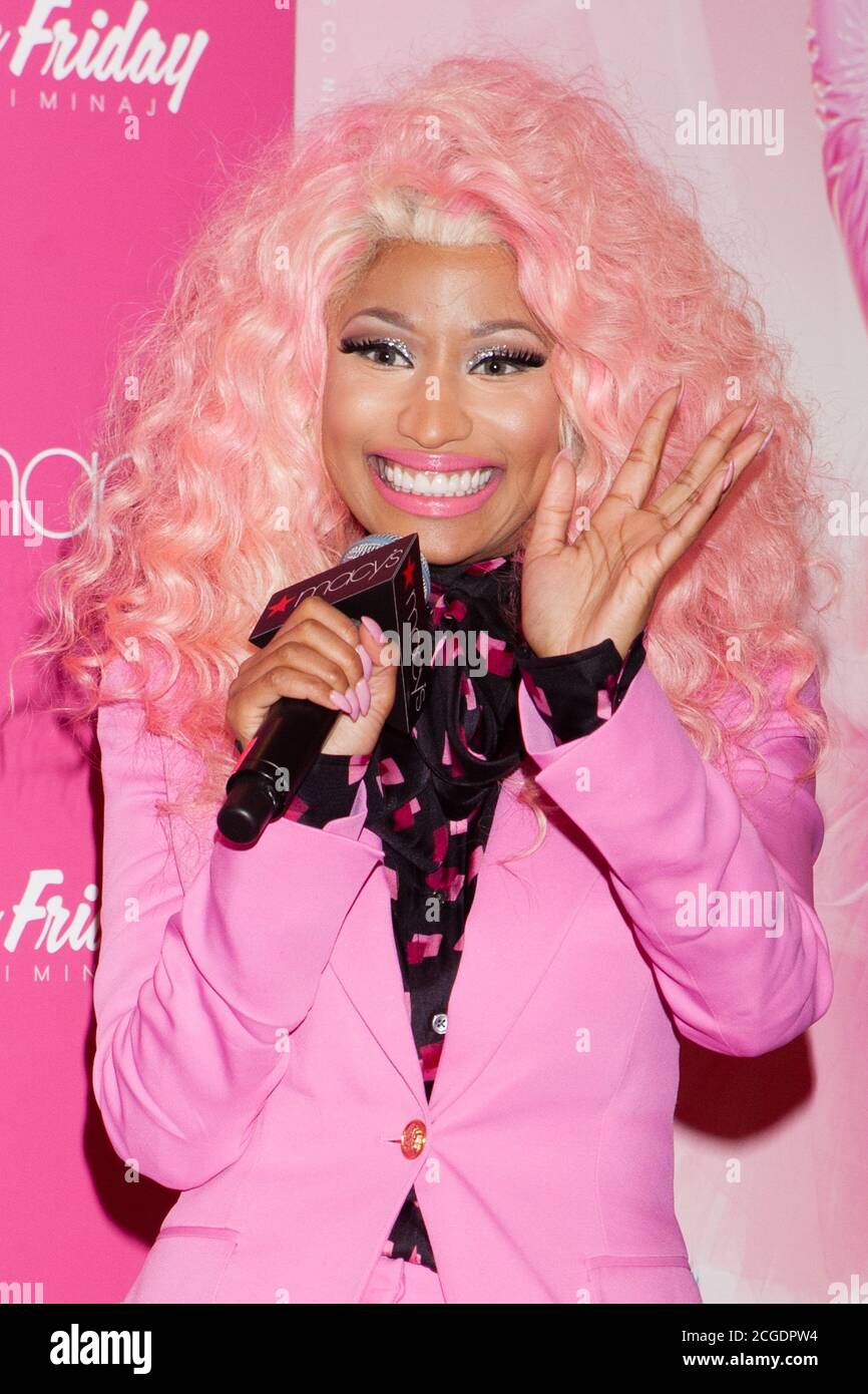 NEW YORK, NY - NOVEMBER 20: Multi-Platinum singer, songwriter, rapper and American Idol judge, Nicki Minaj comes home to her fans in Queens, to celebrate the holiday season and the success of PINK FRIDAY, at Macy's Queens Center in New York. November 20, 2012. © Diego Corredor/MediaPunch Inc. Stock Photo