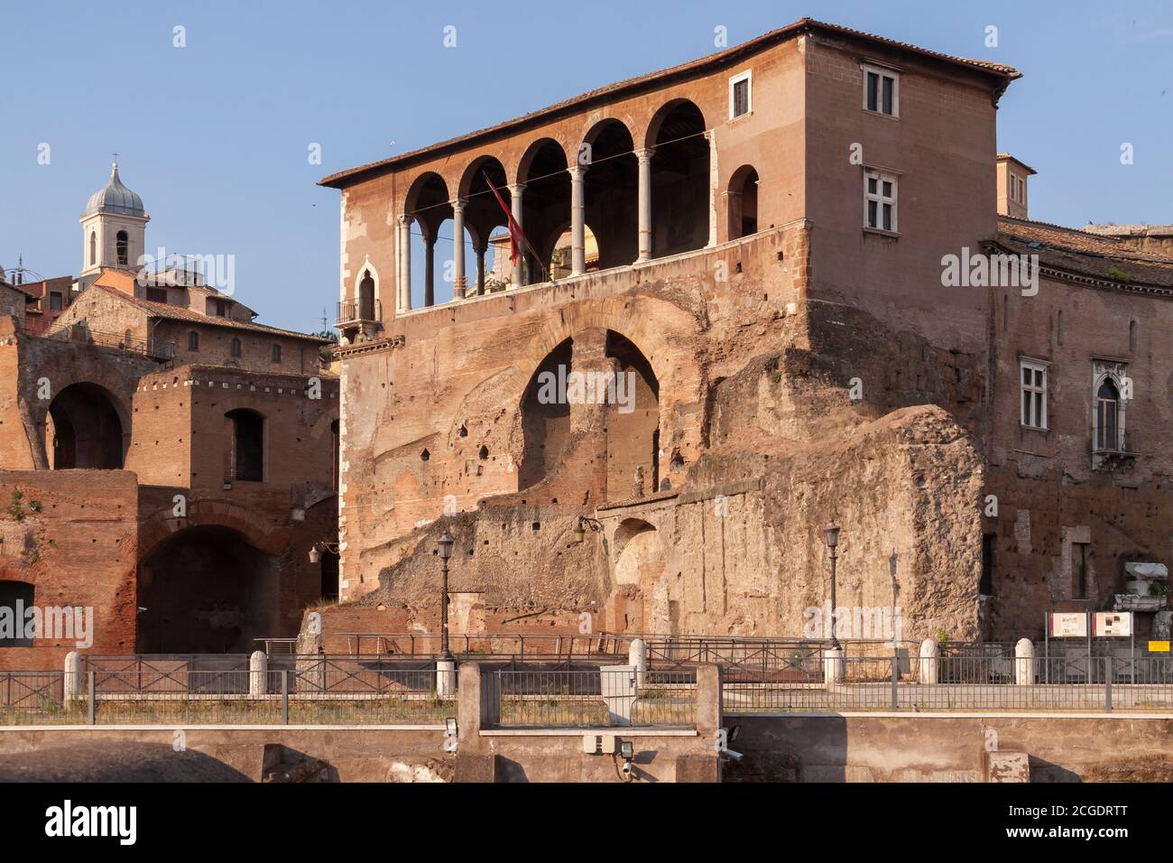Rome, Italy - June 27, 2010: House of the Knights of Rhodes, opposite ...