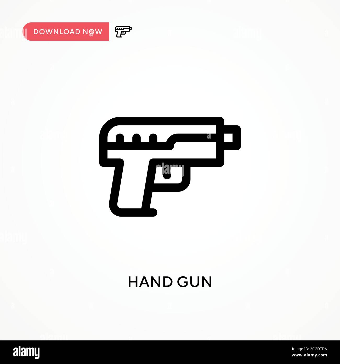Man holding 9mm gun Stock Vector Images - Alamy