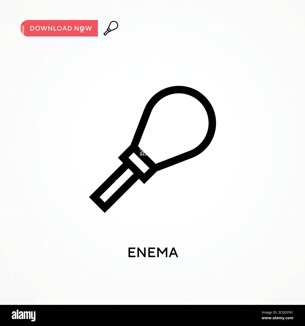 Enema Simple vector icon. Modern, simple flat vector illustration for web site or mobile app Stock Vector