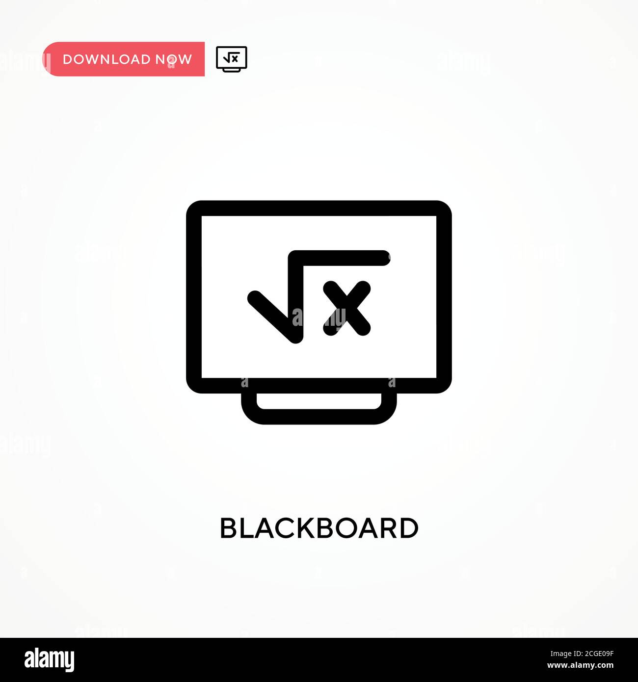 Blackboard Simple vector icon. Modern, simple flat vector illustration for web site or mobile app Stock Vector
