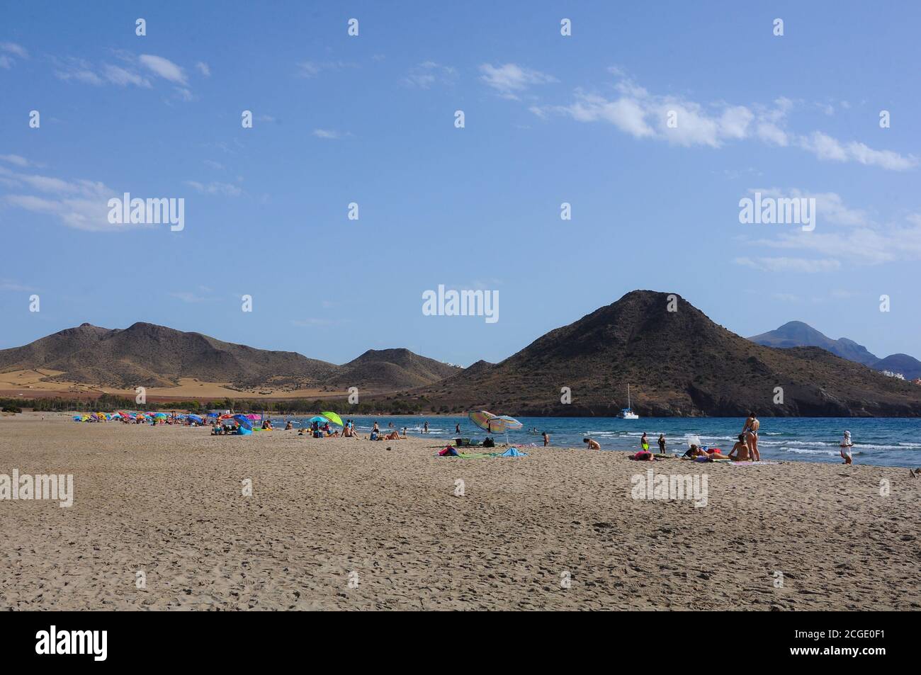 Playa de los Genoveses beach. Cabo de Gata Natural Park, Almeria, Spain Stock Photo