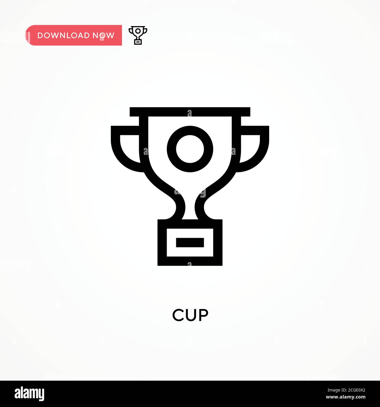 Cup Simple vector icon. Modern, simple flat vector illustration for web ...