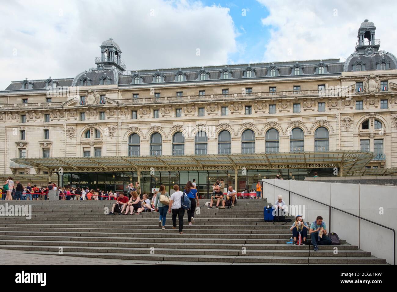 The Musee D'Orsay in Paris, famous for its collection of impressionist masterpieces Stock Photo
