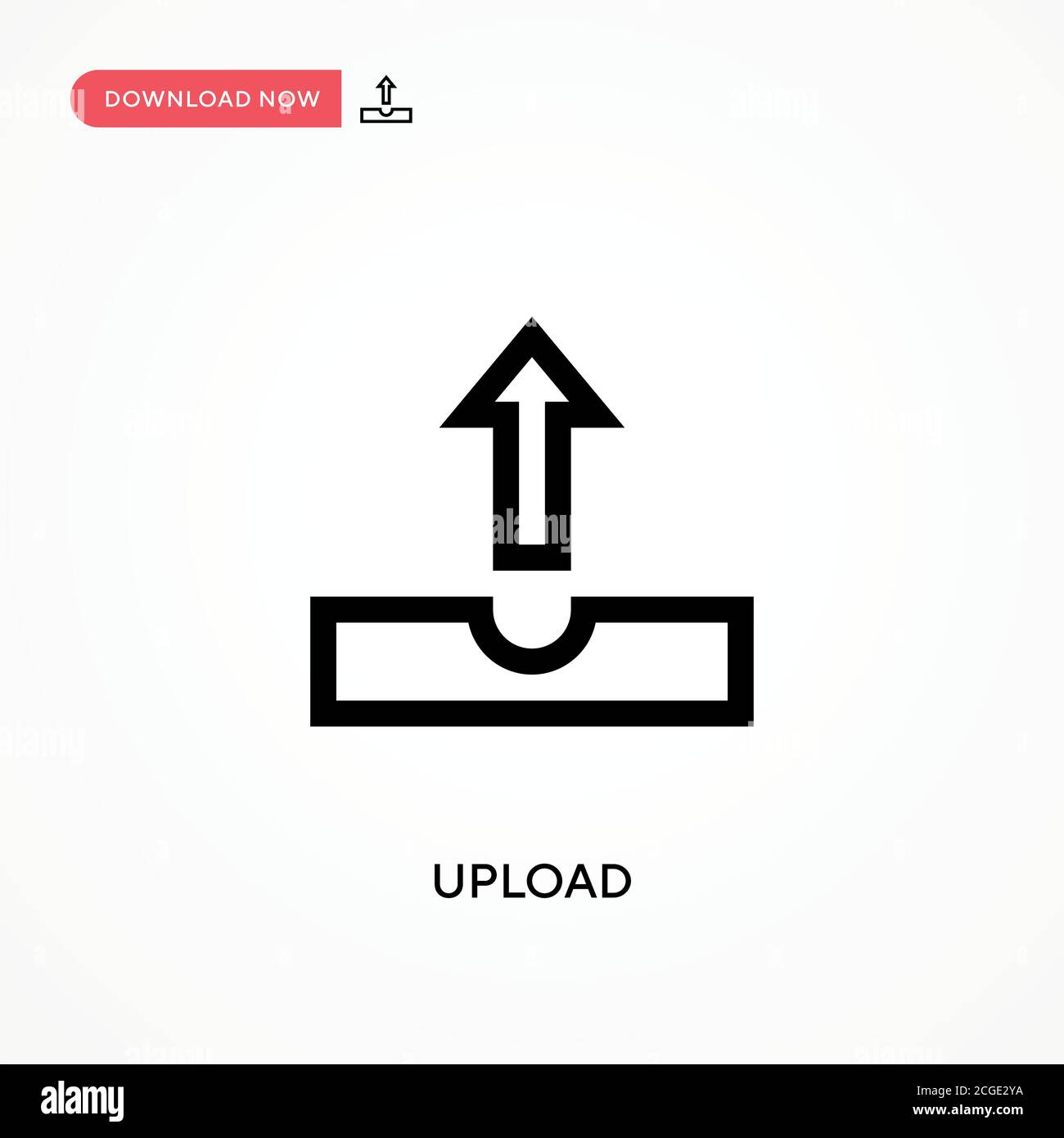 Upload Simple vector icon. Modern, simple flat vector illustration for ...