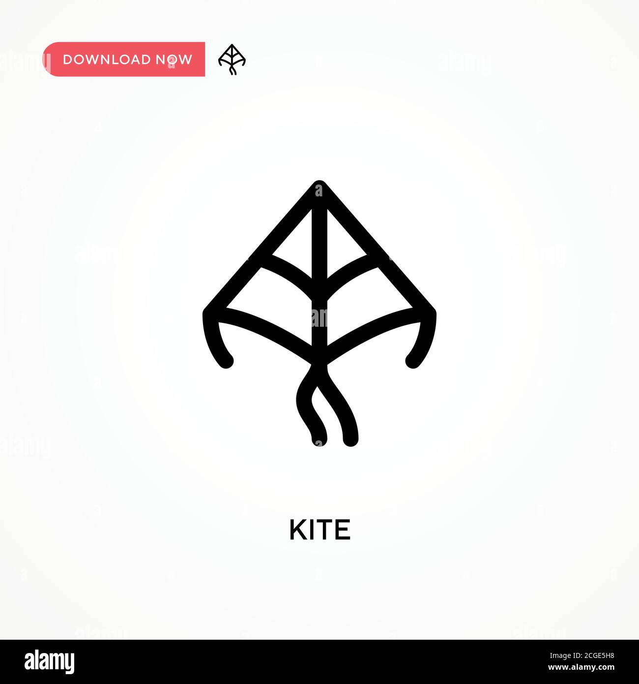 Kite Simple vector icon. Modern, simple flat vector illustration for ...