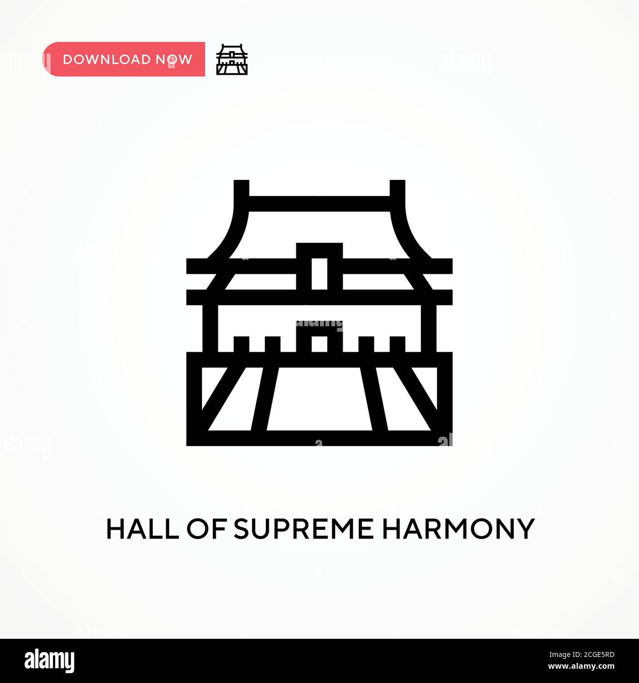 Forbidden city hall of supreme harmony Stock Vector Images Alamy