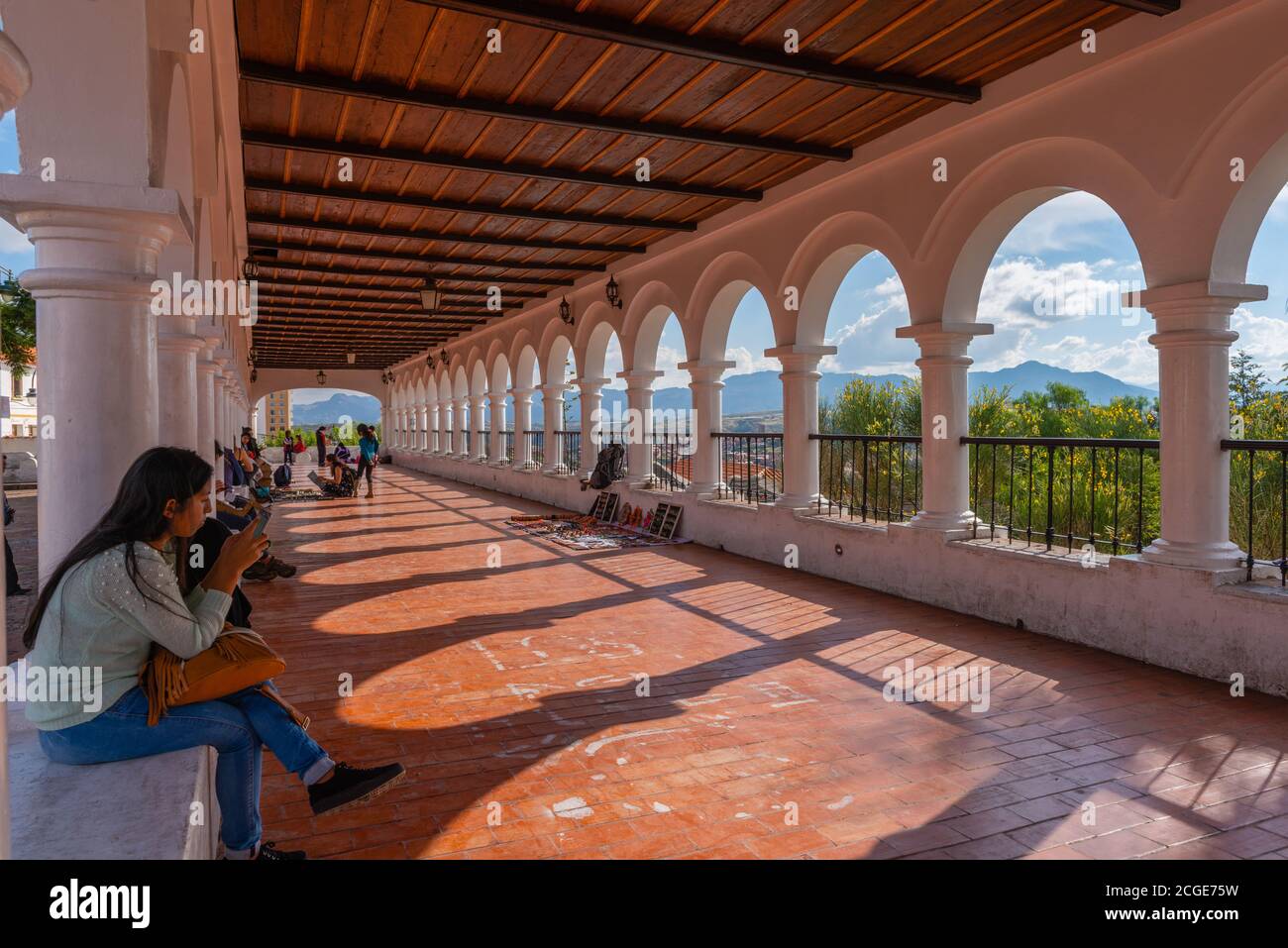 Plaza Pedro de Anzúrez, Mirador de la Recoleta, Sucre,constitutional capital of Bolivia, Chuquisaca Department, Bolivia, Latin America Stock Photo