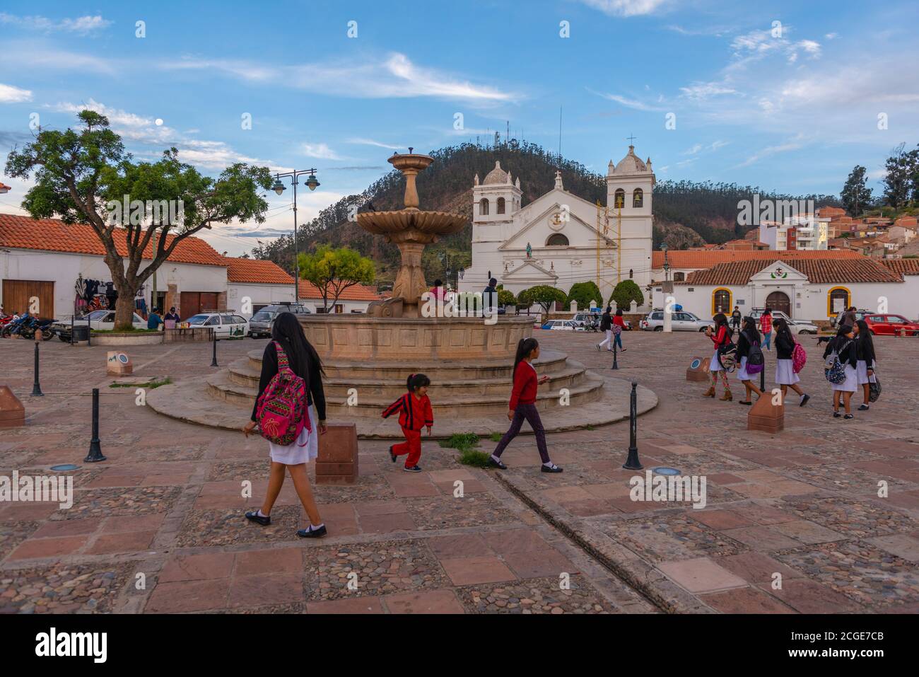 Plaza Pedro de Anzúrez, Mirador de la Recoleta, Sucre,constitutional capital of Bolivia, Chuquisaca Department, Bolivia, Latin America Stock Photo