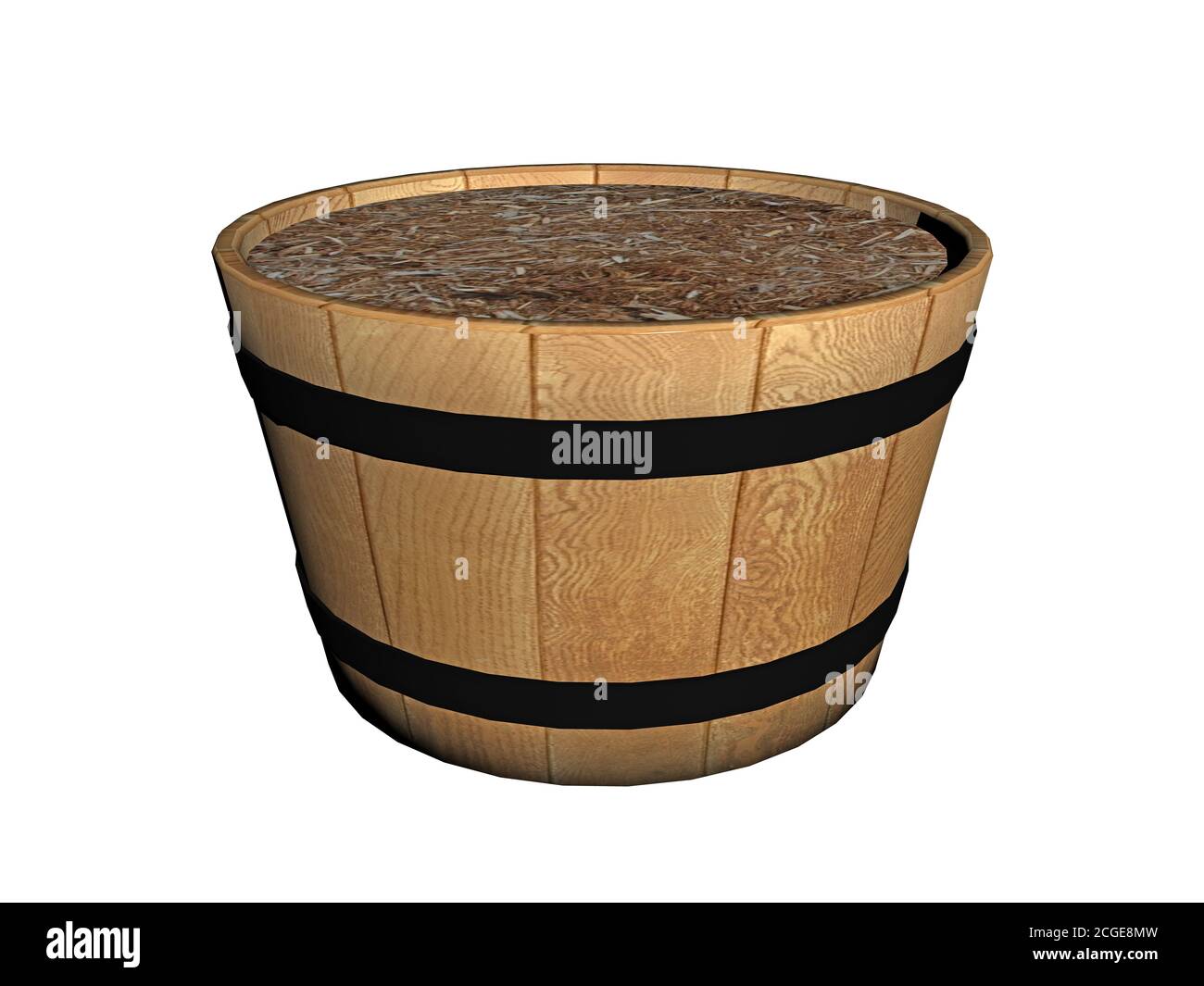 Wooden Water bucket Stock Photo Alamy