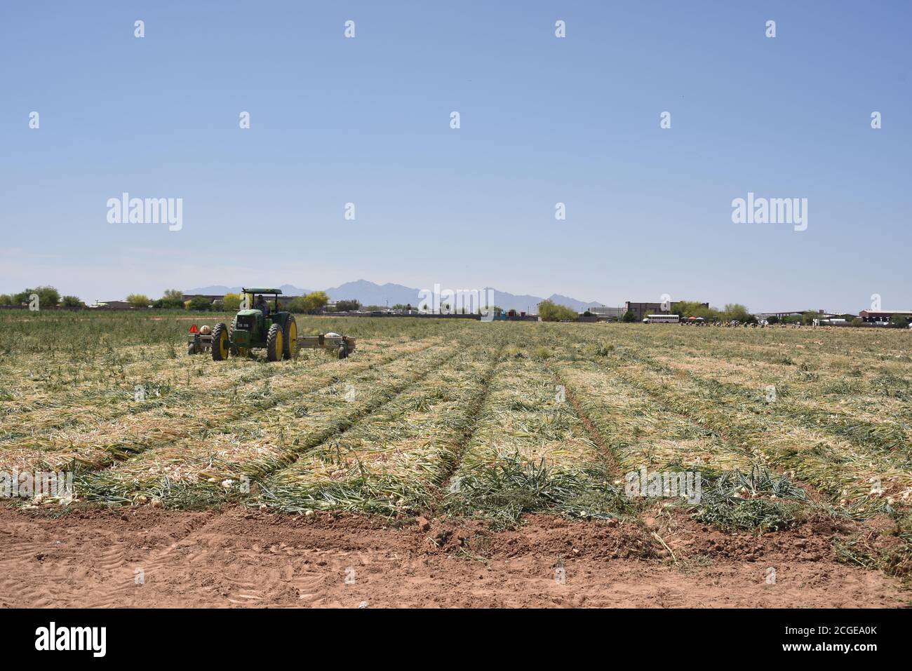 Tolleson, AZ. U.S.A. 4/10/2020. Rousseau Farming. John Deere 2277130 w
