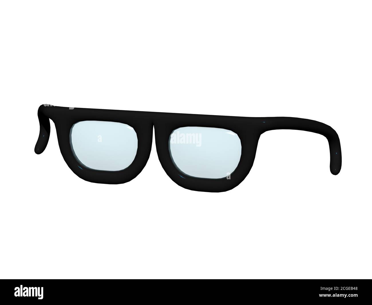 Black glasses Stock Photo