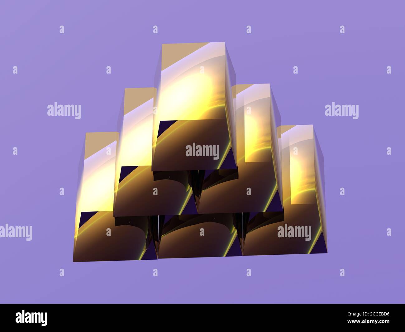 Pile of Gold Stock Photo - Alamy