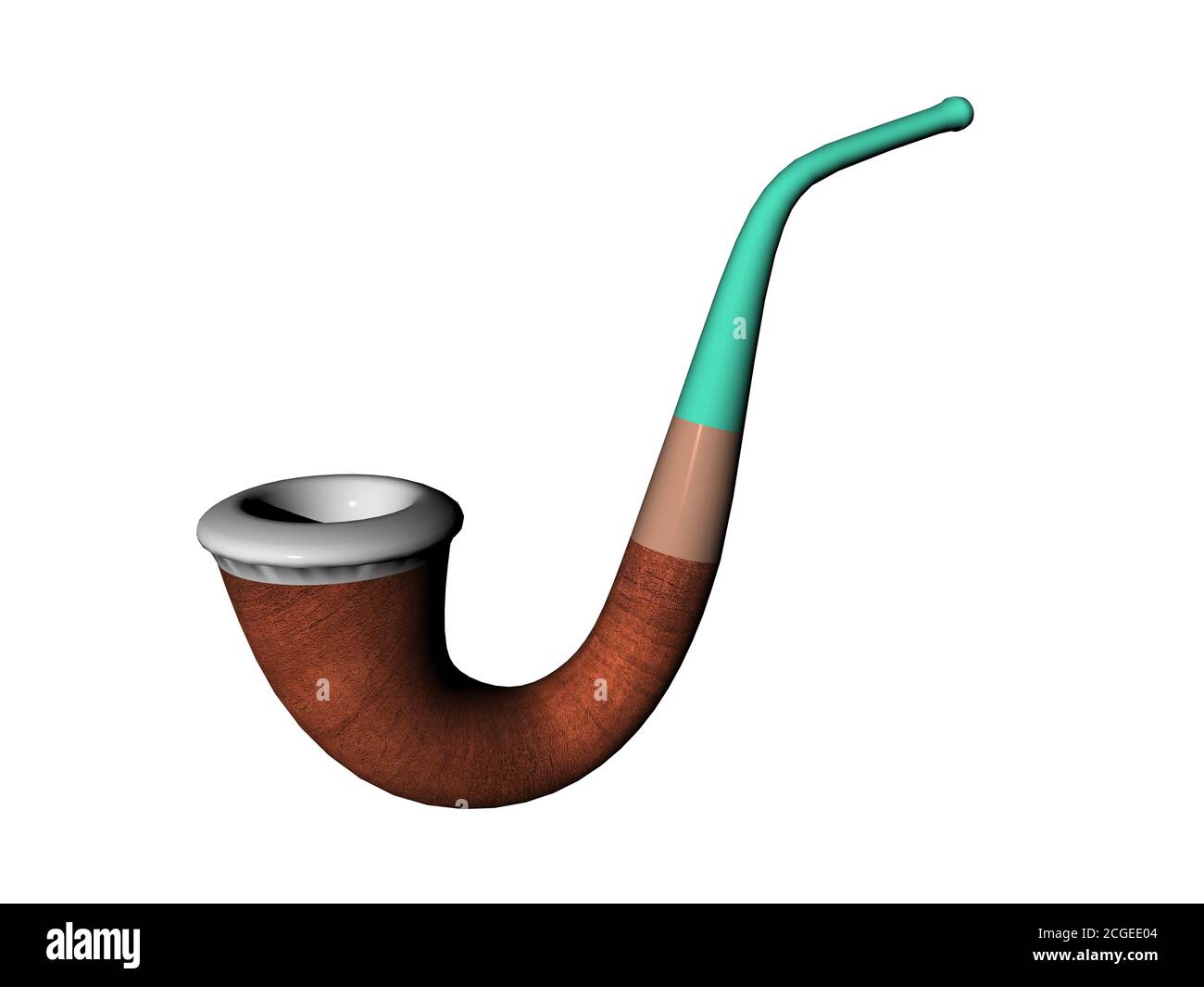 Old pipe for Smoking Stock Photo