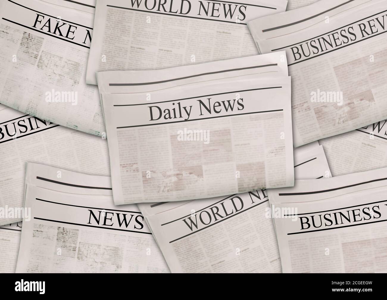 Newspapers With Headlines On Horizontal Surface Old Newspaper Background Aged News Pages Texture Gray White Black Paper Collage Top View Stock Photo Alamy