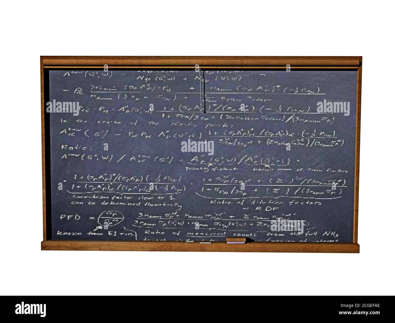 Blackboard in the class room Stock Photo