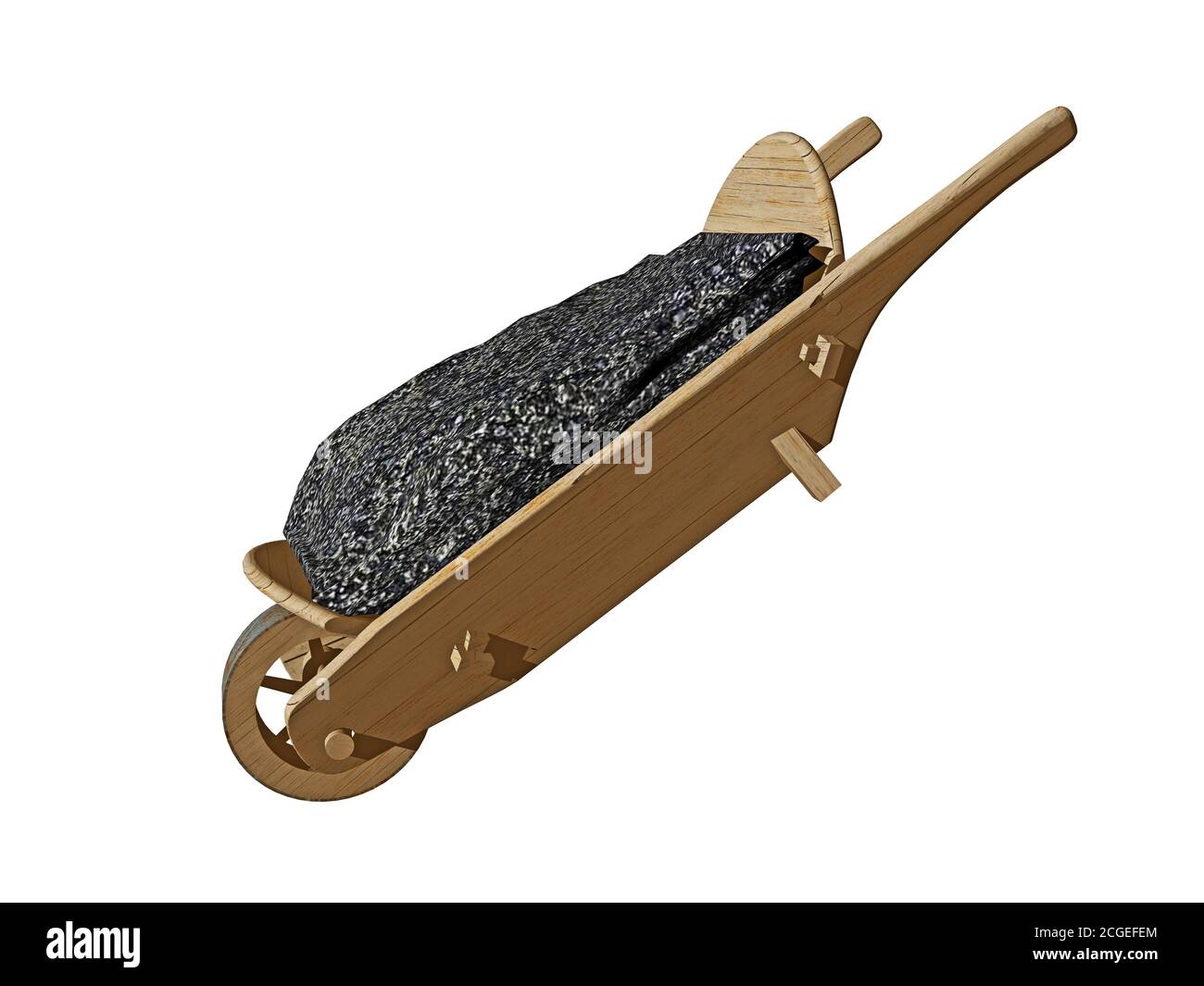 Wooden Hand Truck Stock Photo Alamy