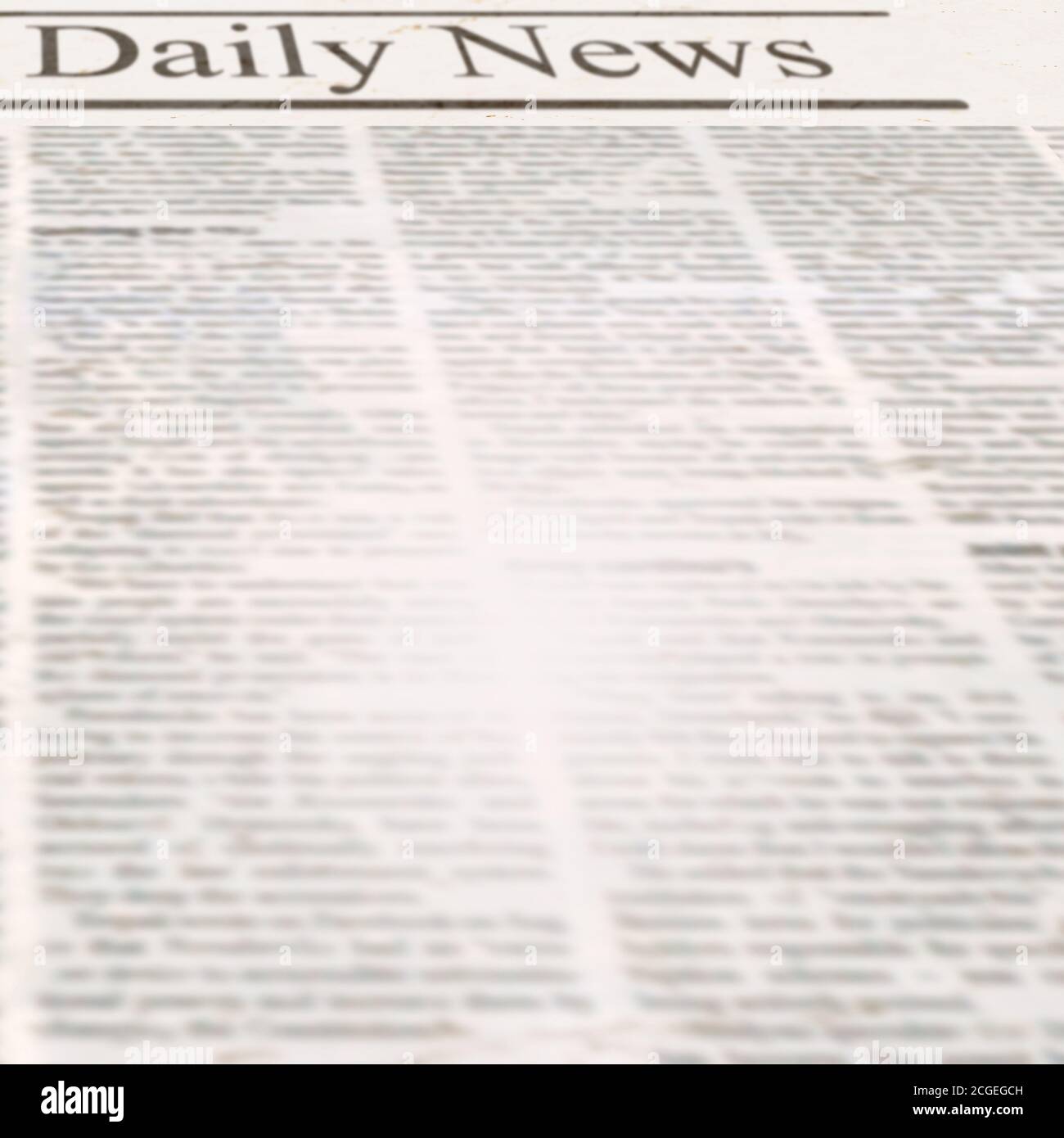 Daily News Newspaper With Headline And Old Unreadable Text Vintage Grunge Blurred Paper Texture Square Background Textured Template Page Gray Beige Stock Photo Alamy