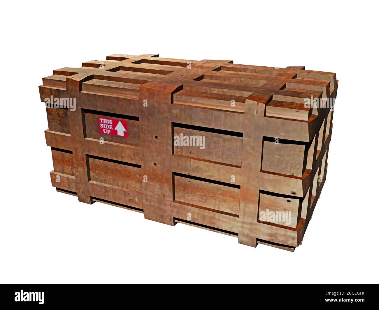 Old wooden crate Stock Photo Alamy