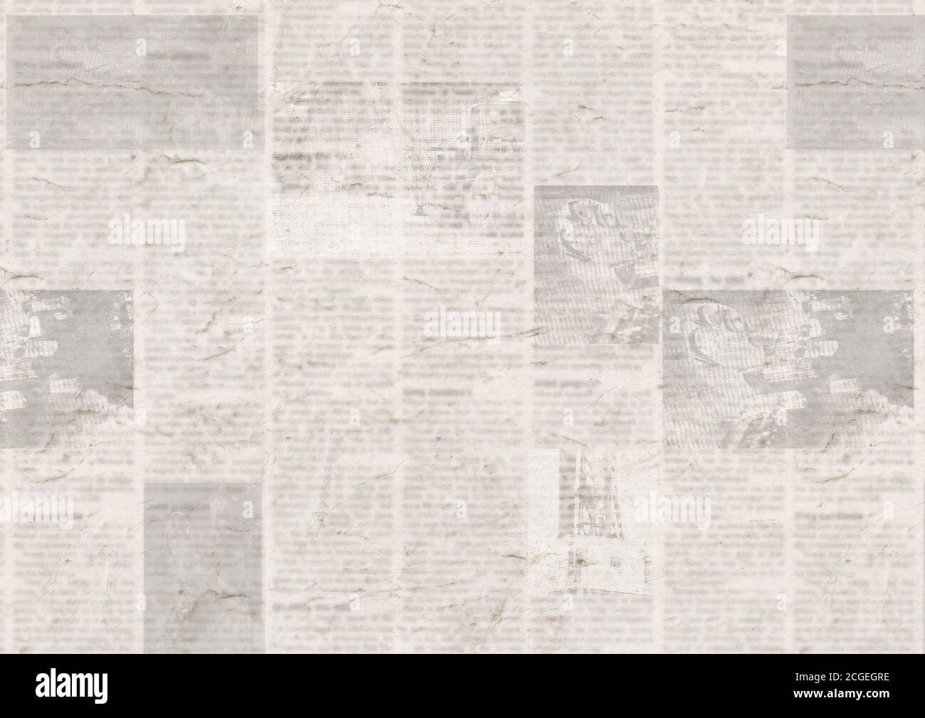 Newspaper with old unreadable text. Vintage grunge blurred paper news  texture horizontal background. Textured page. Gray beige sepia collage.  Space fo Stock Photo - Alamy, image size:1300x1009