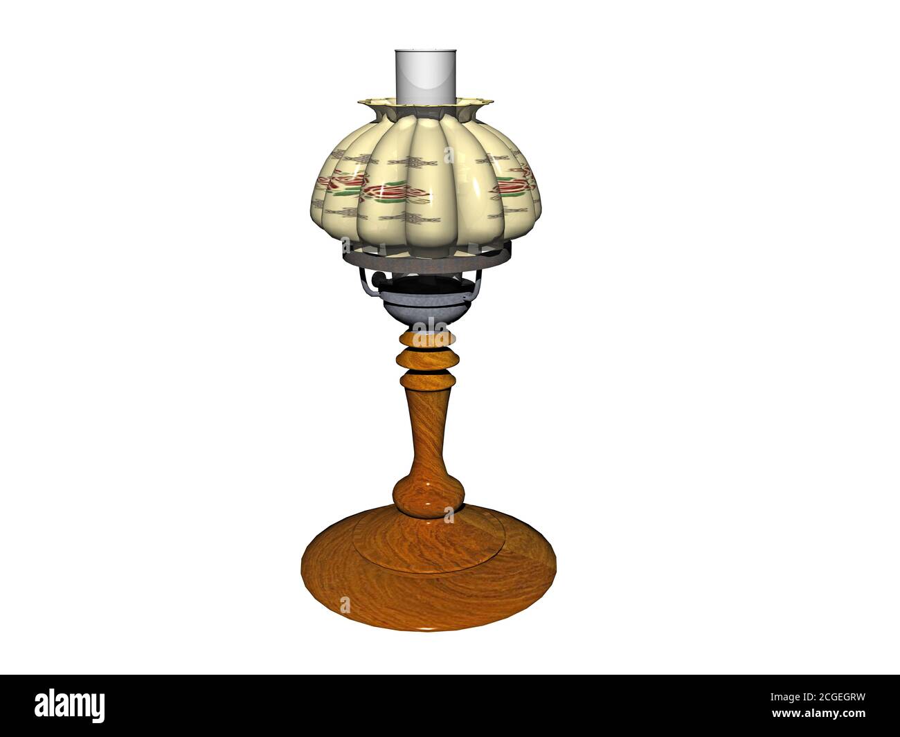 Old ancient table lamp Stock Photo