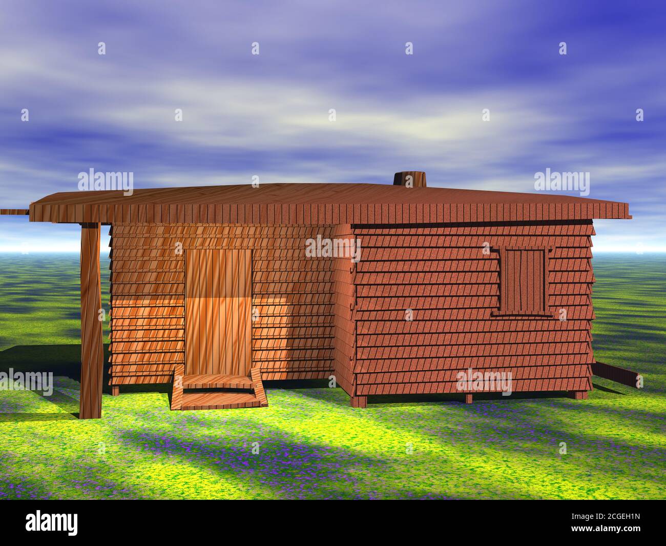 Wooden Garden shed Stock Photo - Alamy