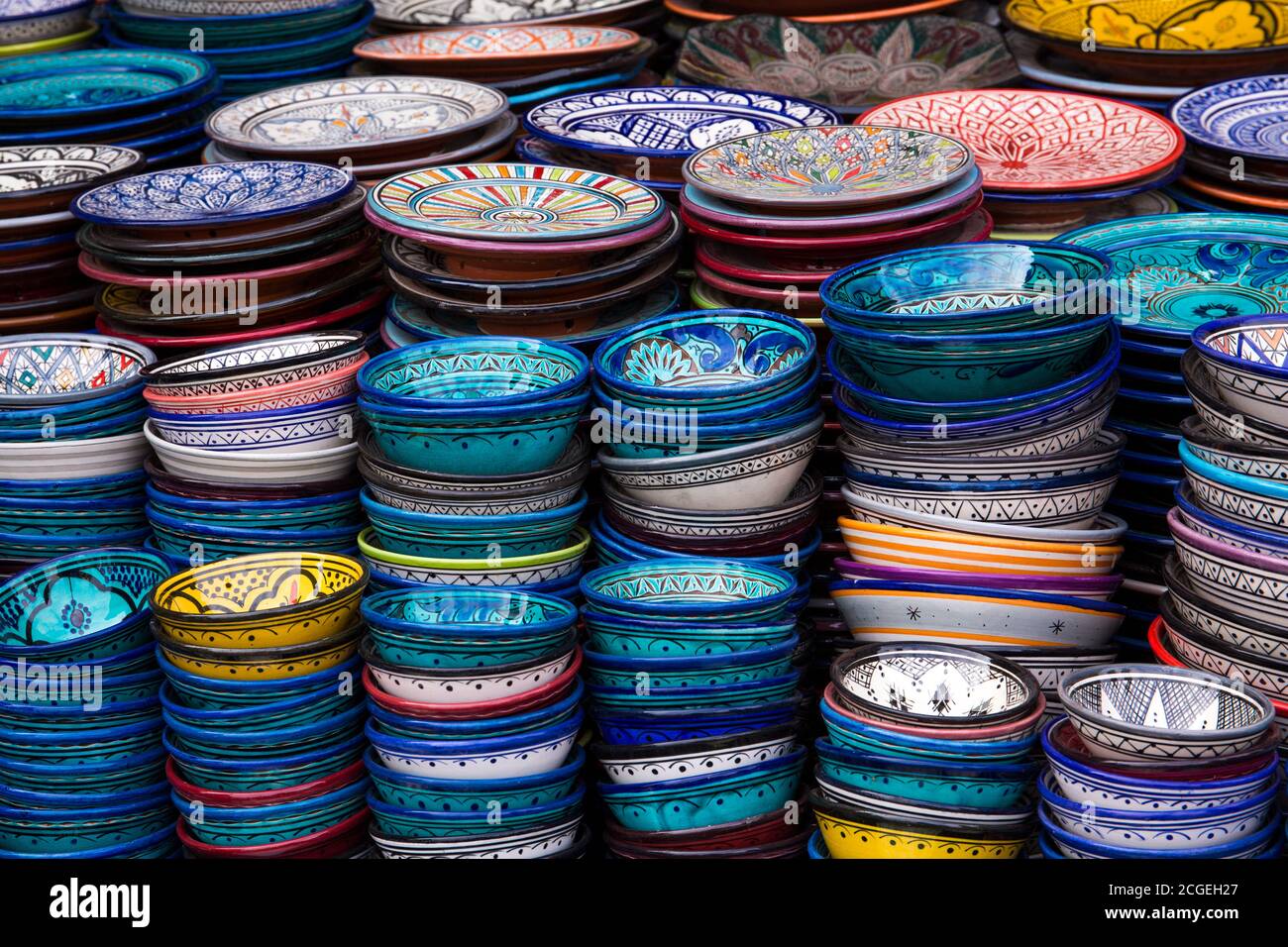 Ceramic plates marrakech hi-res stock photography and images - Alamy