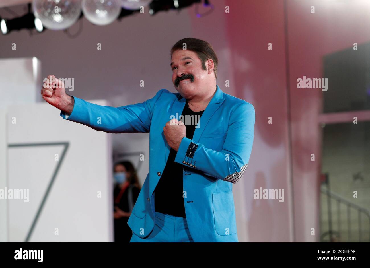 The 77th Venice Film Festival Screening Of The Film Run Hide Fight Out Of Competition Red Carpet Arrivals Venice Italy September 10 2020 Actor Joel Michaely Poses Reuters Guglielmo Mangiapane Stock Photo Alamy