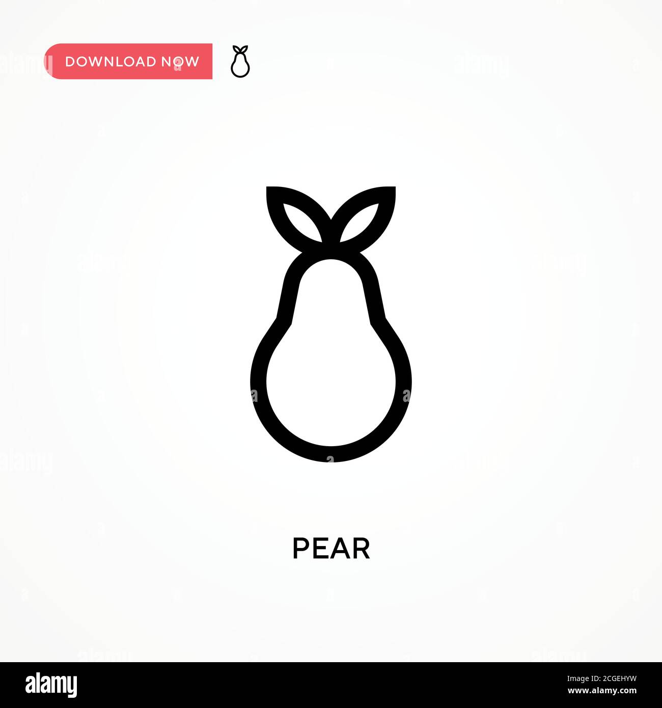 Pears closeup Stock Vector Images - Alamy