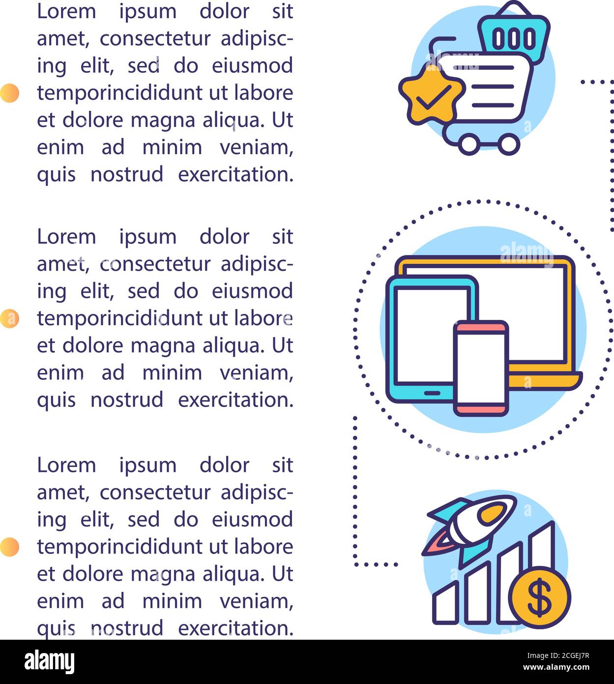 Social media marketing concept icon with text Stock Vector Image & Art ...