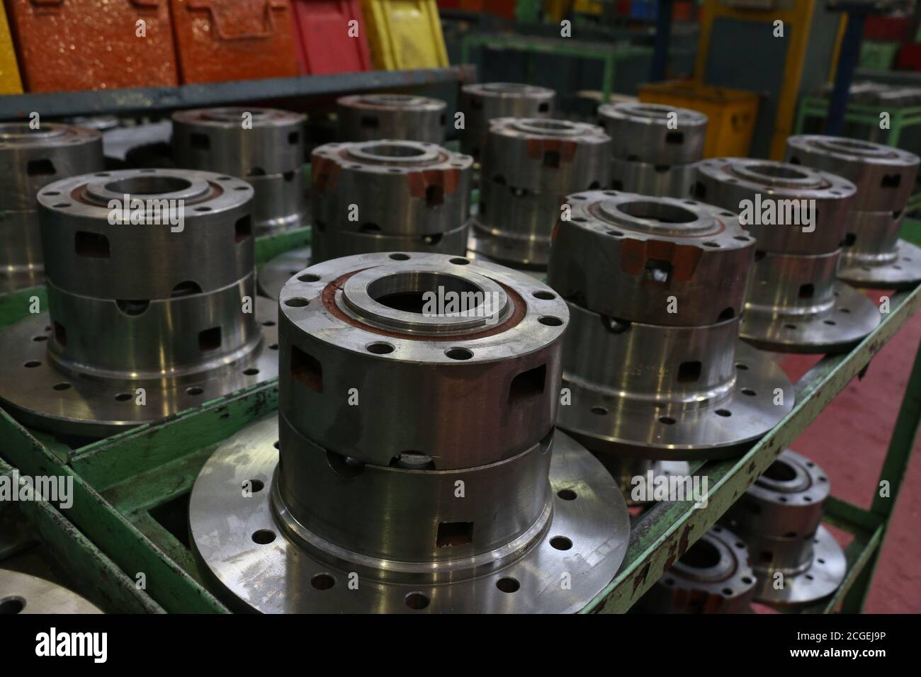Millat Implement assembly stage the body of millat tractor at factory and tractor parts ...