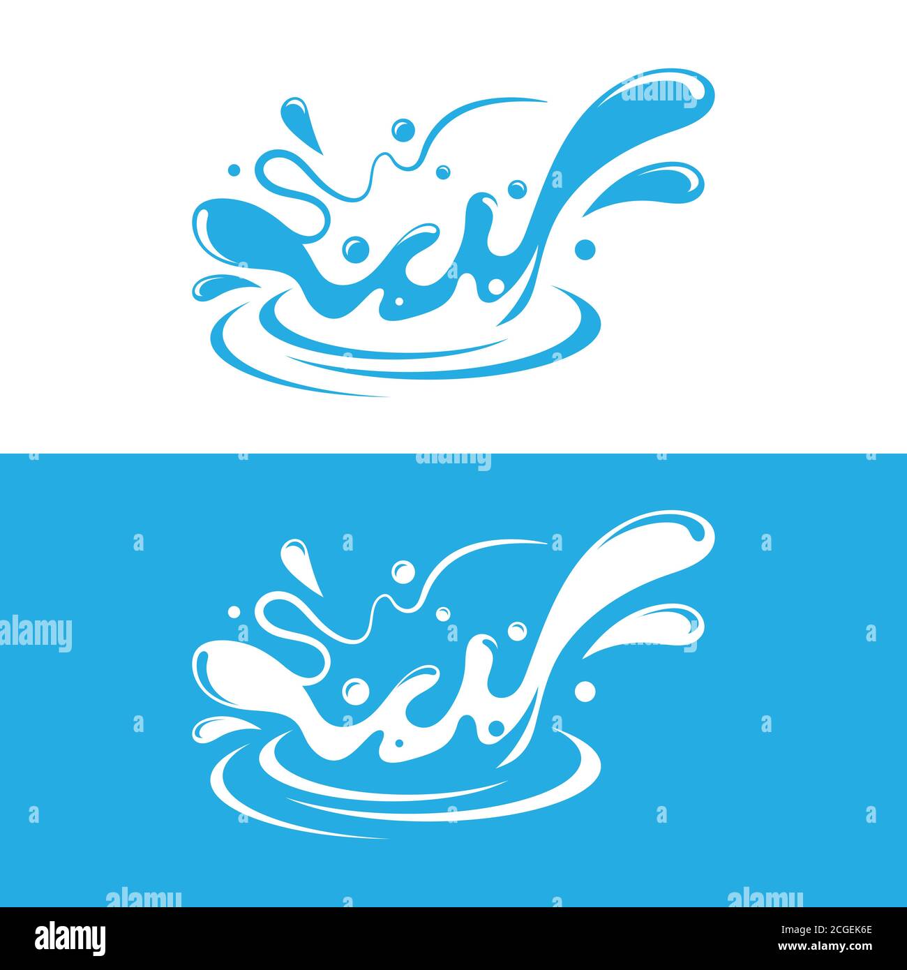 water splash icon vector illustration design template Stock Vector ...