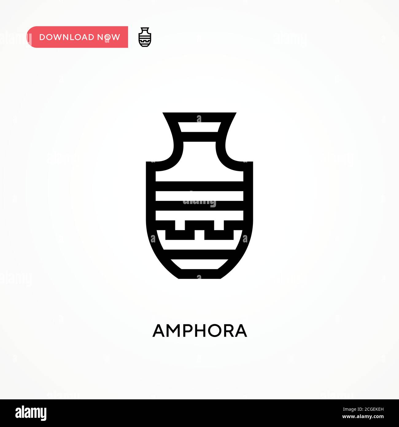 Amphora Simple vector icon. Modern, simple flat vector illustration for ...