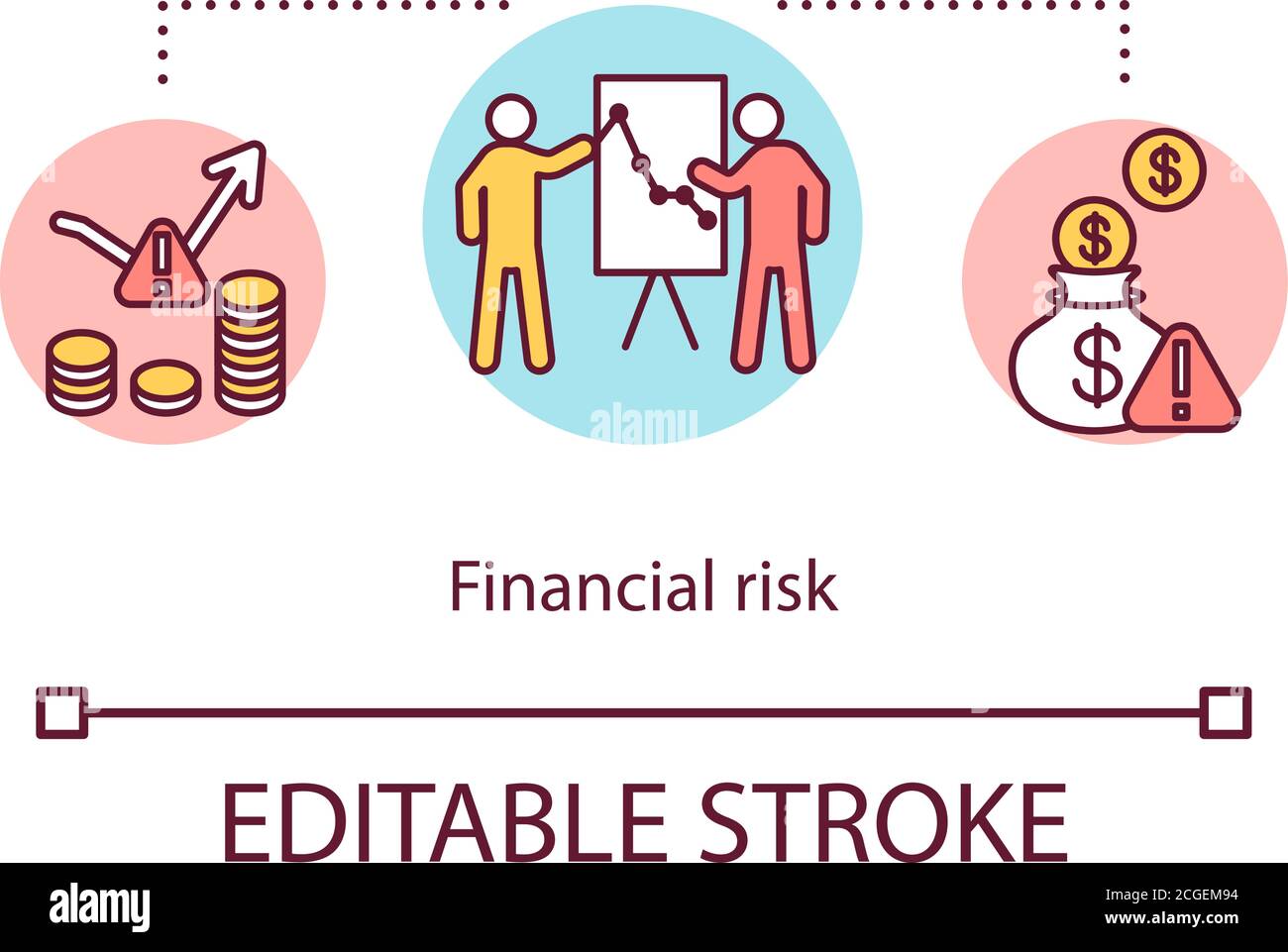 Financial risk concept icon Stock Vector Image & Art - Alamy