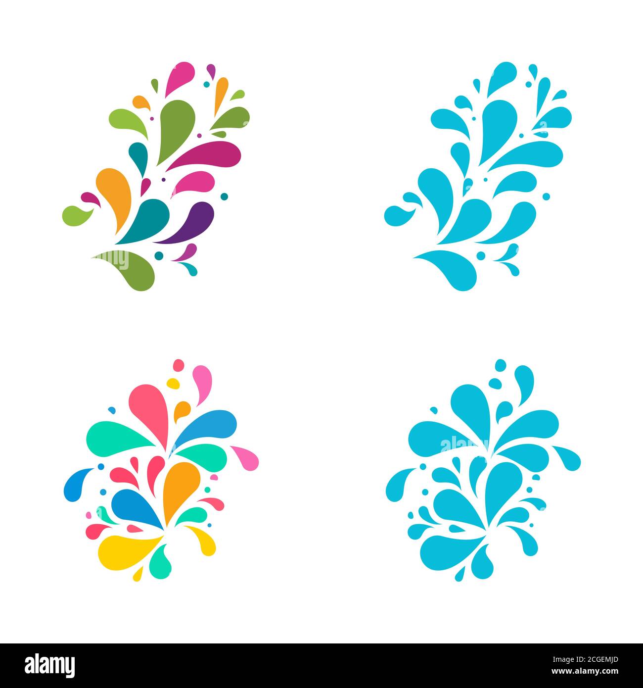 water splash icon vector illustration design template Stock Vector ...