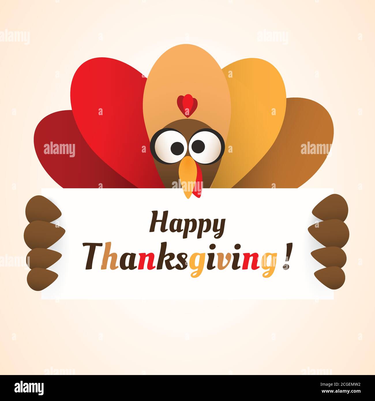 Happy Thanksgiving Card Design Template Stock Vector Image & Art - Alamy