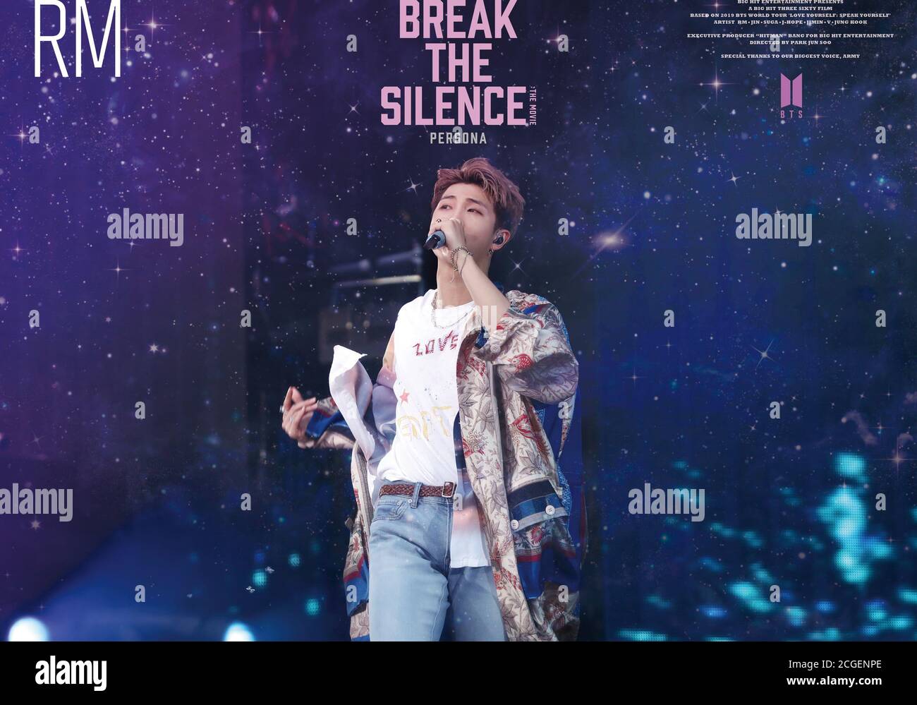 RELEASE DATE: September 24, 2020 TITLE: Break The Silence: The Movie  STUDIO: Persona DIRECTOR: Jun-Soo Park PLOT: K-pop sensation BTS embark on  their 2019 'Love Yourself: Speak Yourself' Tour. STARRING: RM of