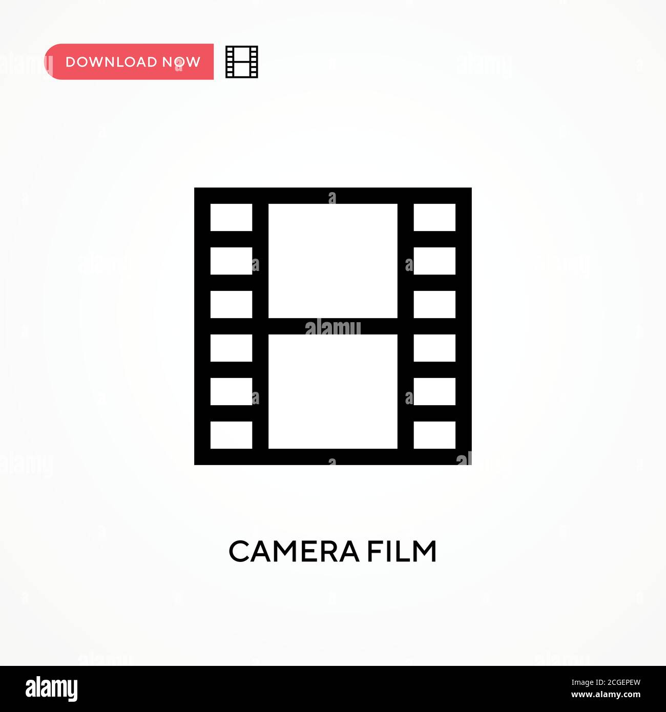 Camera film Simple vector icon. Modern, simple flat vector illustration ...