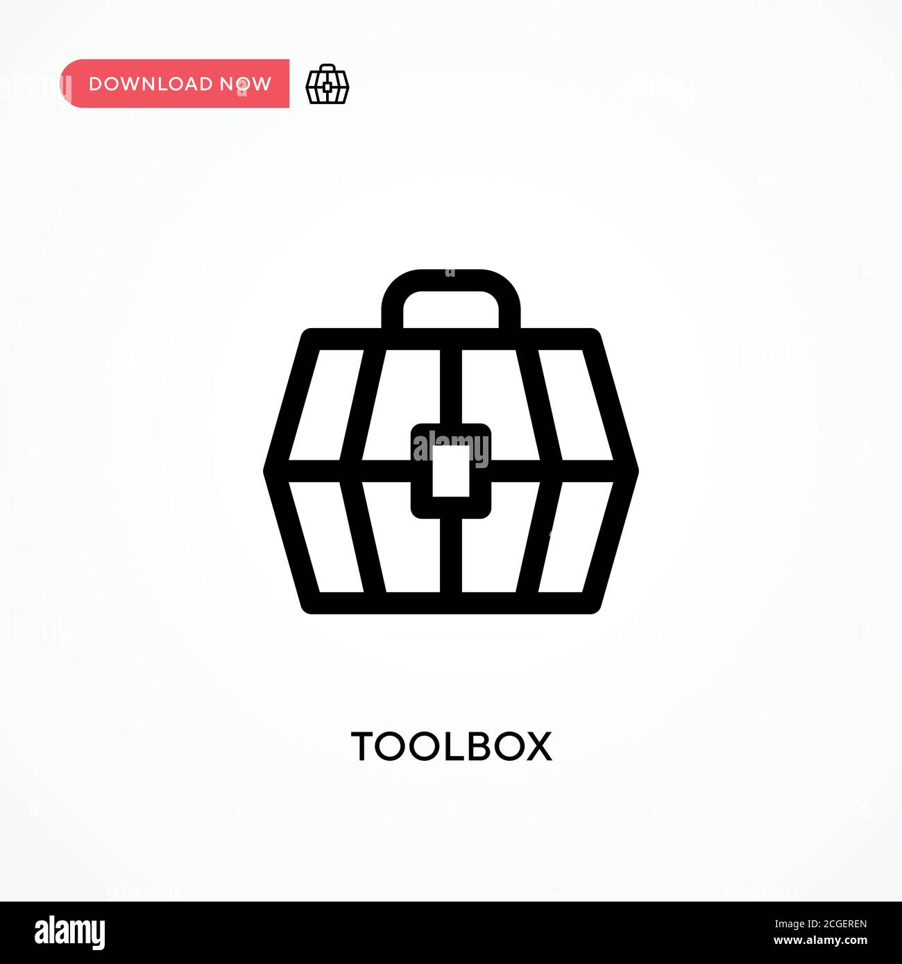 Toolbox Simple vector icon. Modern, simple flat vector illustration for ...