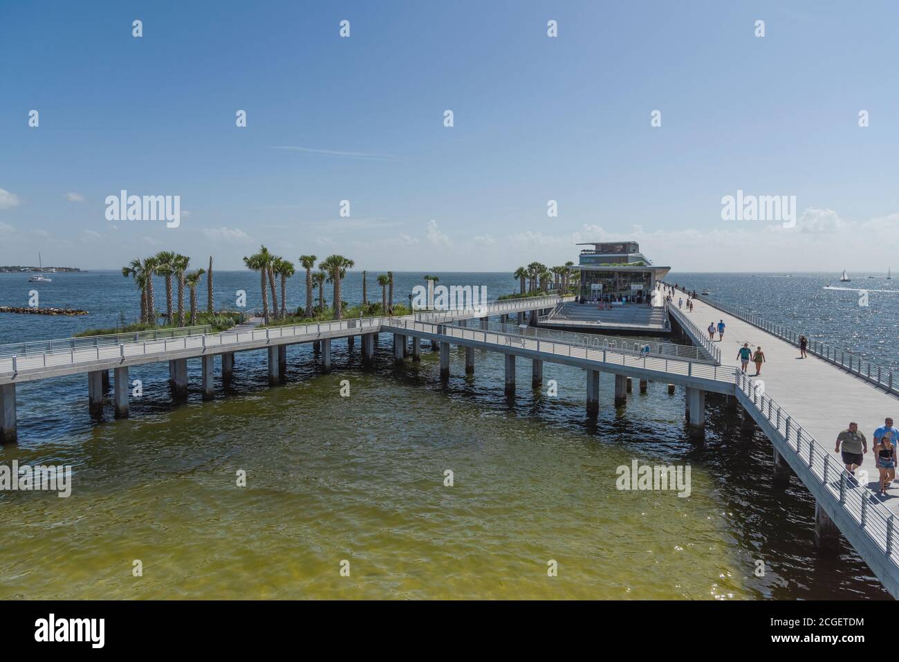 St. Petersburg's new Pier district. St. Petersburg, Florida, USA Stock Photo
