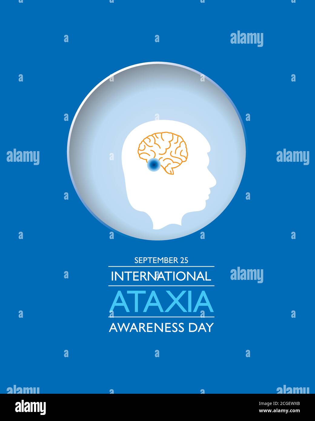 Vector illustration of International Ataxia Awareness Day observed on