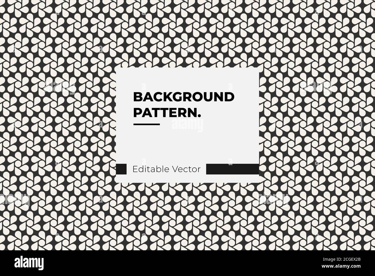 Vector Seamless Black And White Geometric Circle Triangle Stock Vector